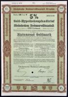 Németország/Weimari Köztársaság/Drezda 1927. "Szász Földhitel Intézet" jelzáloglevele 100M...