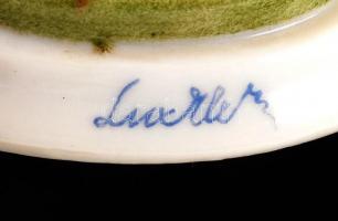 Herendi Ludas Matyi, kézzel festett, jelzett, hibátlan, m: 8 cm