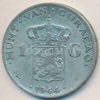 Curacao 1944D 1G Ag T:2- Curacao 1944D 1 Gulden Ag C:VF