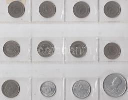 1909-1967. 36db vegyes magyar fémpénz 2db berakólapon T:vegyes
