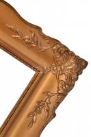 Képkeret, fából, aranyozott. Belső méret: 29,5x24, külső méret: 38x32cm