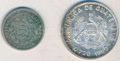 Guatemala 1929. 5c Ag + 1960. 10c Ag T:2,2-
Guatemala 1929. 5 Centavos Ag + 1960. 10 Centavos Ag C:X...