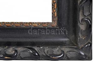 Képkeret, fából, fekete ill. aranyozott. Belső méret: 25x20, külső méret: 35,5x30,5cm