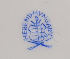 Herendi virágmintás dobozka, hibátlan, jelzett, 10x8x4 cm