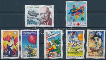 1998-2006 7 db repülő motívum bélyeg, 1998-2006 7 airplane motive stamps
