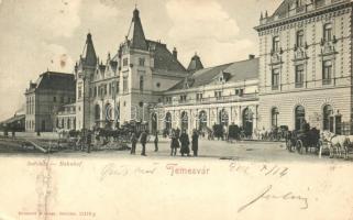 Temesvár, Indóház, vasútállomás / railway station (fa)