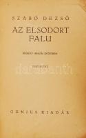 Szabó Dezső: Az elsodort falu I. Budapest é.n. Genius. Papír kötésben, viseletes állapotban