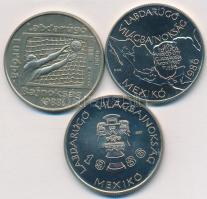 1985. 100Ft (2xklf) "Mexikói Labdarúgó VB" + 1988. 100Ft "Labdarúgó EB - kapu kapussa...