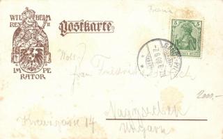 Haut-Koenigsbourg, Hohkönigsburg om Elsass; castle, German patriotic propaganda s: E. Stritt