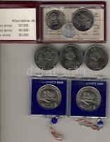 1980. 100Ft "Űrrepülés" (2x) + 1981. 100Ft "Világélelmezés" (3x) + 1982. 100Ft &...