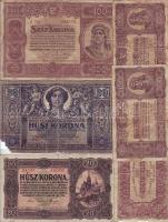 Kis korona tétel 1919.VIII.9 20K (1x) T:IV, 1920. 20K (1x) a sorszám számjegyei közt pont van! T:III...