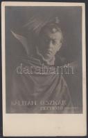 cca 1920-1930 Lux Fotó: Kálmán Oszkár Mephisto (Faust) szerepében, fotólap, jelzett, 9x14 cm