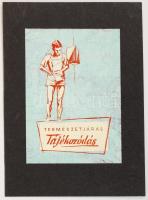 Jelzés nélkül: Tájékozódás. Vegyes technika, papír, 12×8 cm