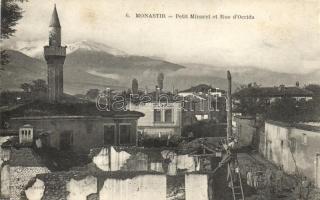 Bitola, Monastir; Petit Minaret et Rue dOcrida / minaret, street