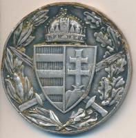 1929. "Magyar Háborús Emlékérem kardokkal, sisakkal" hadifém kitüntetés mellszalag és fül ...