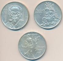 1976. 200Ft Ag 3klf db "Festők I. - Munkácsy, Szinyei, Derkovits" T:BU