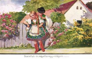 Szeretlek én egyetlen virágom... / Hungarian folklore s: Bernáth