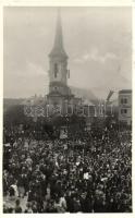 1938 Érsekújvár, bevonulás / entry of the Hungarian troops 'vissza' So. Stpl