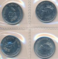 Vegyes: Amerikai Egyesült Államok 1976-2003. 1/4$ CuNi (20xklf) + Kanada 1967-2000. 25c Ag és Ni (10...