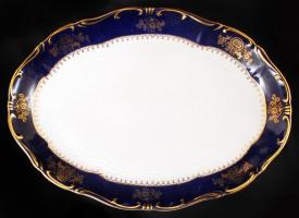 Zsolnay Pompadour II. étkészlet, kézzel festett, jelzett, hibátlan, összesen:25 db