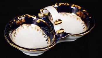 Zsolnay Pompadour II. étkészlet, kézzel festett, jelzett, hibátlan, összesen:25 db