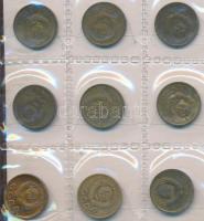 Oroszország/Szovjetunió 1851-1916. 5k-20k Ag (34xklf) + 1941-1981. 1k Al és Br (10xklf) mind kis ber...