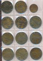 Oroszország/Szovjetunió 1851-1916. 5k-20k Ag (34xklf) + 1941-1981. 1k Al és Br (10xklf) mind kis ber...