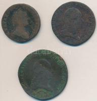 1761K 1Kr "Mária Terézia" + 1800S 3Kr "I. Ferenc" + 1812S 3Kr "I. Ferenc&qu...