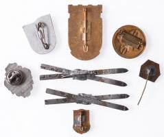 8db vegyes külföldi jelvény, közte zománcozottak is, főleg sport témában T:vegyes