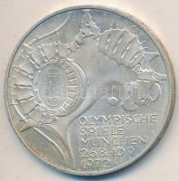 NSZK 1972G 10M Ag "Olimpia-München / Stadion" T:2 GFR 1972G 10 Mark Ag "Olymics Munic...