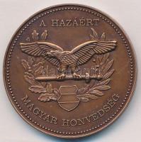 DN "A hazáért - Magyar Honvédség" Br emlékérem tokban (42mm) T:1