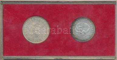 1969. 50Ft Ag + 100Ft Ag "Tanácsköztársaság" pár T:BU Eredeti banki csomagolásban (piros)!