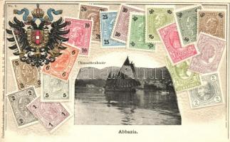 Abbazia, Chiosottenboote / boat, set of Austrian stamps