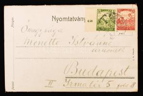 1918 Pöstyén, Pöstyén látványosságait bemutató levéllé összecsukható leporelló