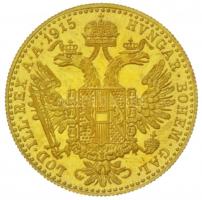 Ausztria 1915. 1D Au "Ferenc József" (3.49g/0.986) utánveret T:P
Austria 1915. 1 Ducat Au ...
