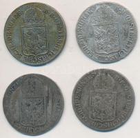 Ausztria 1849A 6Kr Ag (4x) T:2-,3,3-
Austria 1849A 6 Kreuzer Ag (4x) C:VF,F,VG
Krause KM#2200