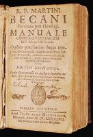 Becanus, Martinus [Martin van der Beeck]: Manuale controversiarum in V. libros distributum. Colonia ...