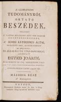Egyed Joakim: A keresztény tudományról oktató beszédek. 1-2. köt. Vác, 1794, Marmarossi Gottlieb Ant...