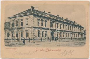 Debrecen, Honvéd laktanya, Pongrácz Géza kiadása