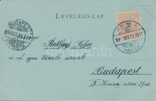 1899 Kassa, Katonai alreáliskola; kiadja Vitéz A. kereskedő / military school