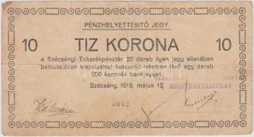 Szécsény 1912. május 12. 10K pénzhelyettesítő jegy T:III