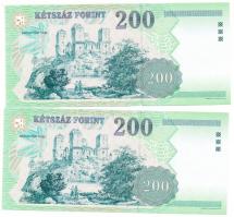2007. 200Ft (2x) egymás utáni sorszámmal "FC" T:I