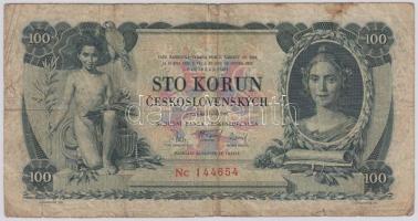 Csehszlovákia 1931. 100K T:III,III-
Czechoslovakia 1931. 100 Korun C:F,VG
Krause 23