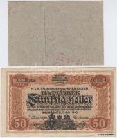Hajmáskér / hadifogolytábor 1914. 2K I. kiadás + 1916. június 16. 50f római sorozat és arab számozás...