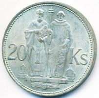 Szlovákia 1941. 20K Ag Cirill és Metód T:2 Slovakia 1941. 20 Korun Ag St. Kyrill and St. Methodius C:XF Krause KM#7.1