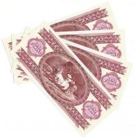 1992. 100Ft (4x) "B944" egymáshoz közeli sorszámokkal, T:I-