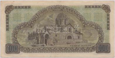 Görögország/Német-olasz megszállás 1941. 100D T:II-
Greece/German-Italian occupation 1941. 100 Drach...