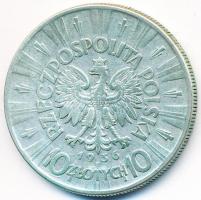 Lengyelország 1936. 10Zl Ag Jozef Pilsudski T:2- Poland 1936. 10 Zlotych Ag Jozef Pilsudski C:VF