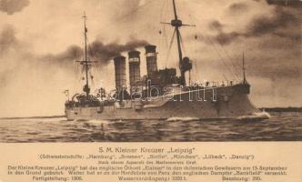 SM Kleiner Kreuzer Leipzig, Marine-Erinnerungskarte Nr. 25 / German navy