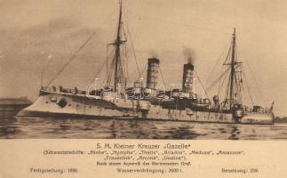 SM Kleiner Kreuzer Gazelle, Marine-Erinnerungskarte Nr. 86A / German navy